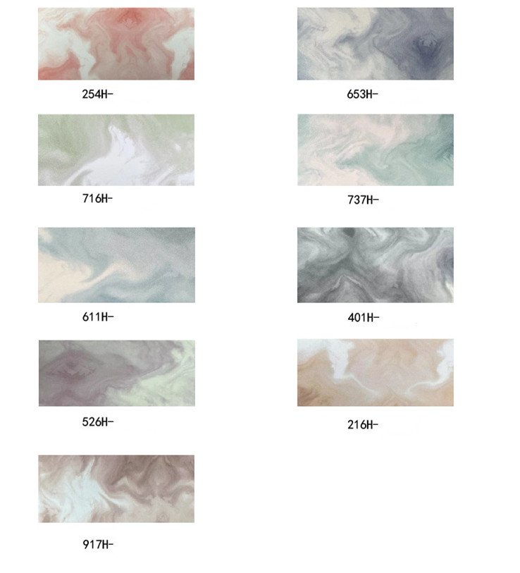 1.0mm Digital Printing Marble PVC Faux Leather Brushed Bottom for Handbag Cosmetic Bag Usage