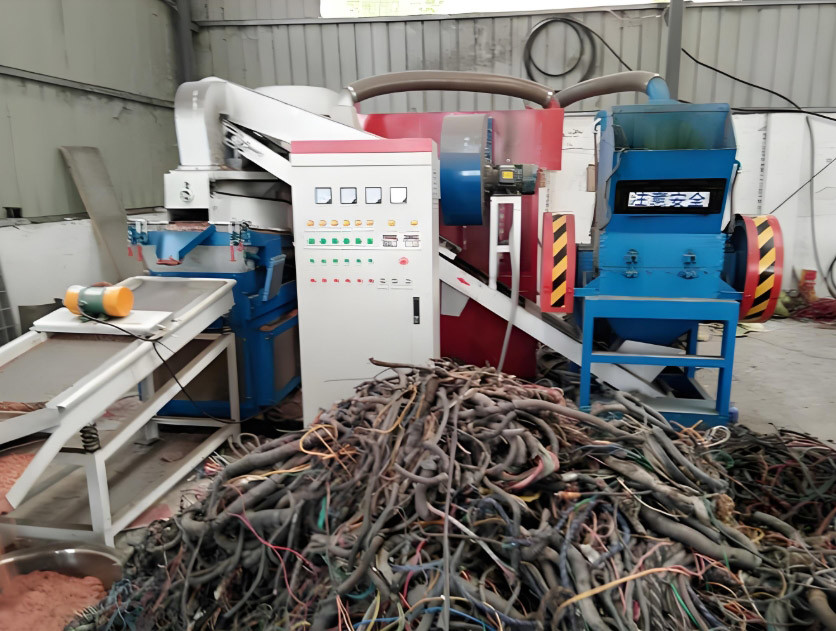 Copper Cables Granulator Machine Copper Coated Wire Sorting Strip Line