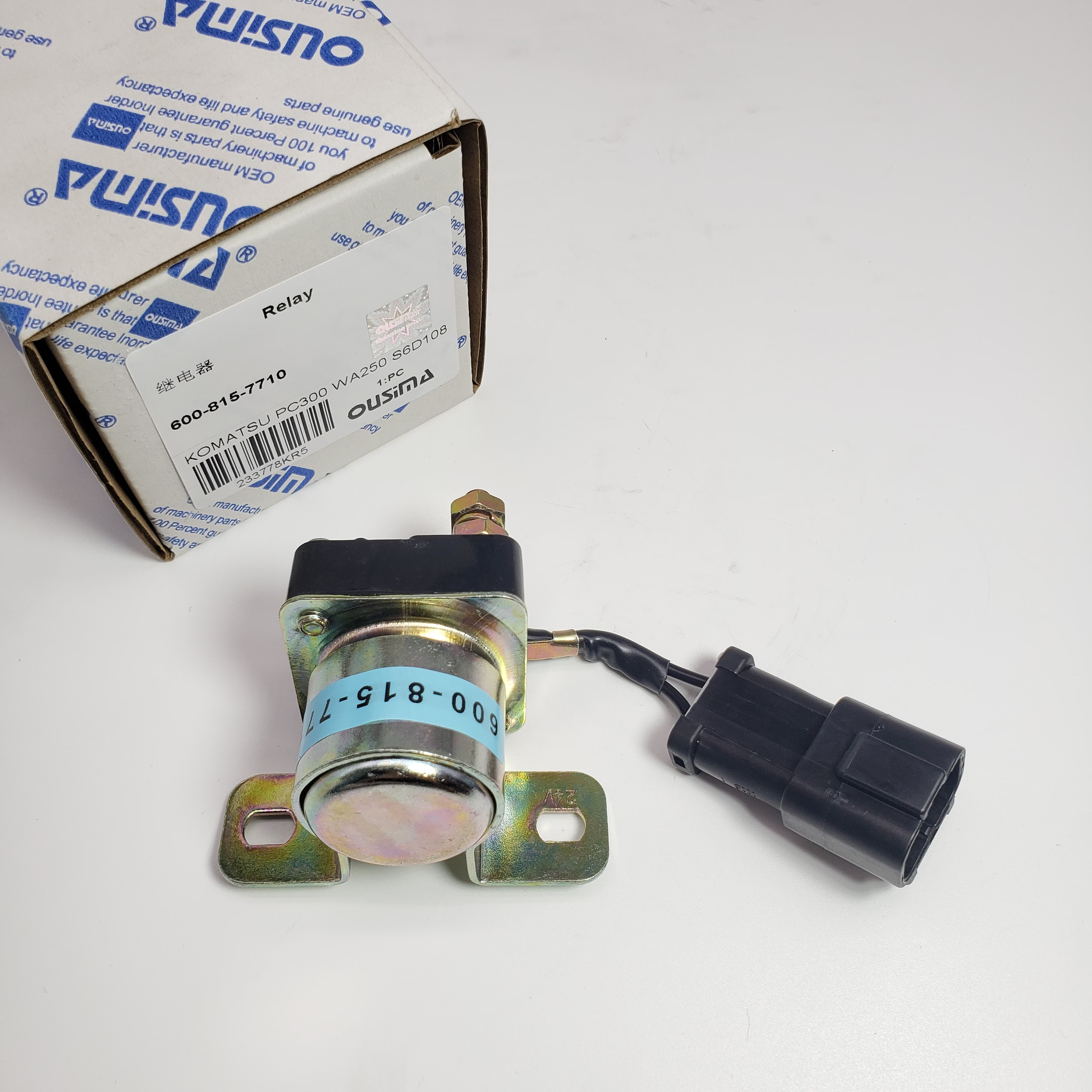 Relay 600-815-7710 For KOMATSU PC300 WA200 6D108 SAA6D108E