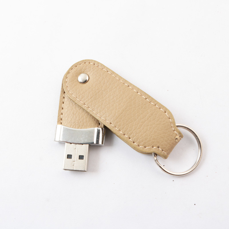 Graded A Full Memory Leather USB Flash Drive With 20MB/S Reading Speed