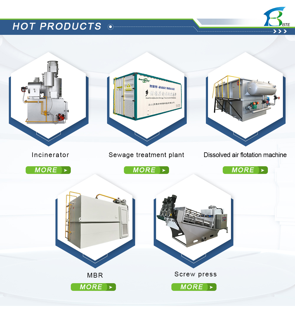 1200 kg Weight Rectangular Sewage Reuse and Treatment MBR Intelligent Integrated Equipment
