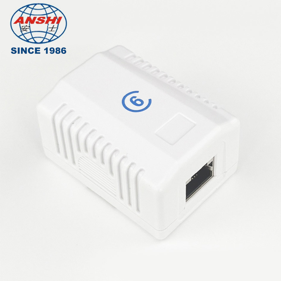 3U Gold Plating FTP Surface Mount Box CAT6 Single Port