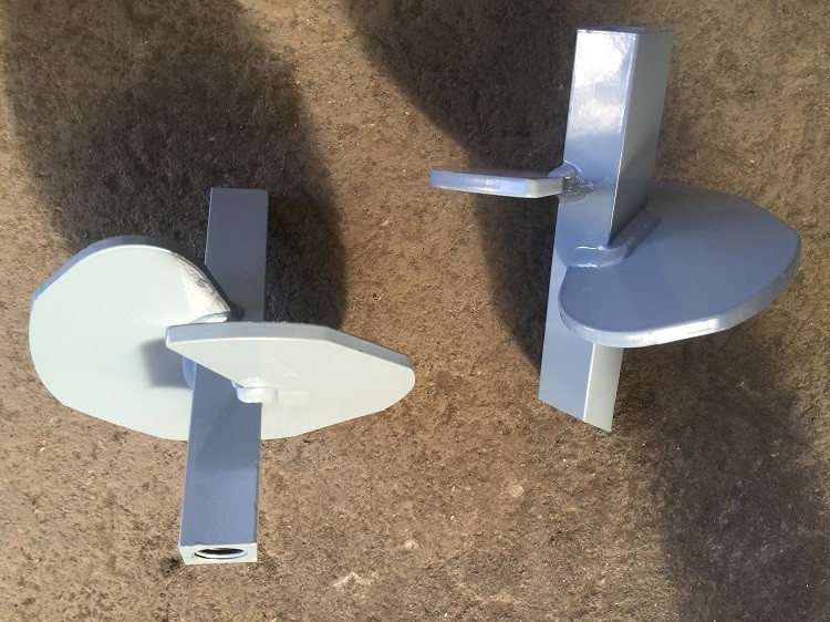Q235 Grounding And Earthing Products Double Helix Lead Section Square Anchor