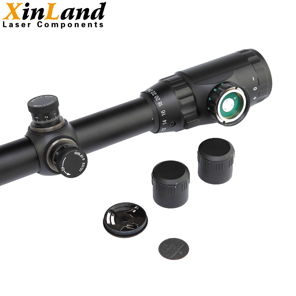 24X 50mm Adjustable Multiple Magnification Riflescopes Objective Focusing Sight