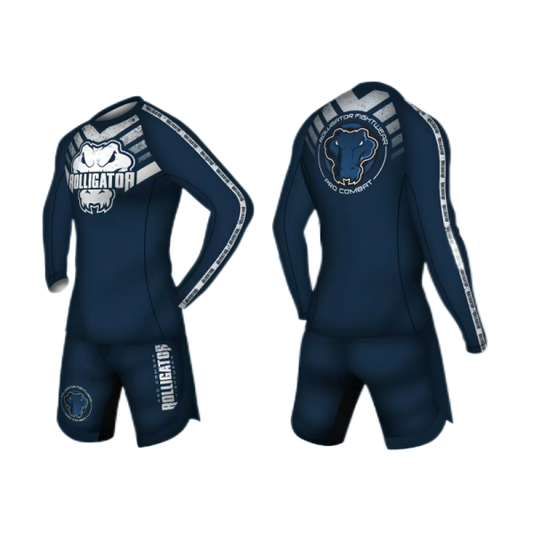 80% Polyester 20% Spandex Custom BJJ Rash Guards Men'S Quick Dry