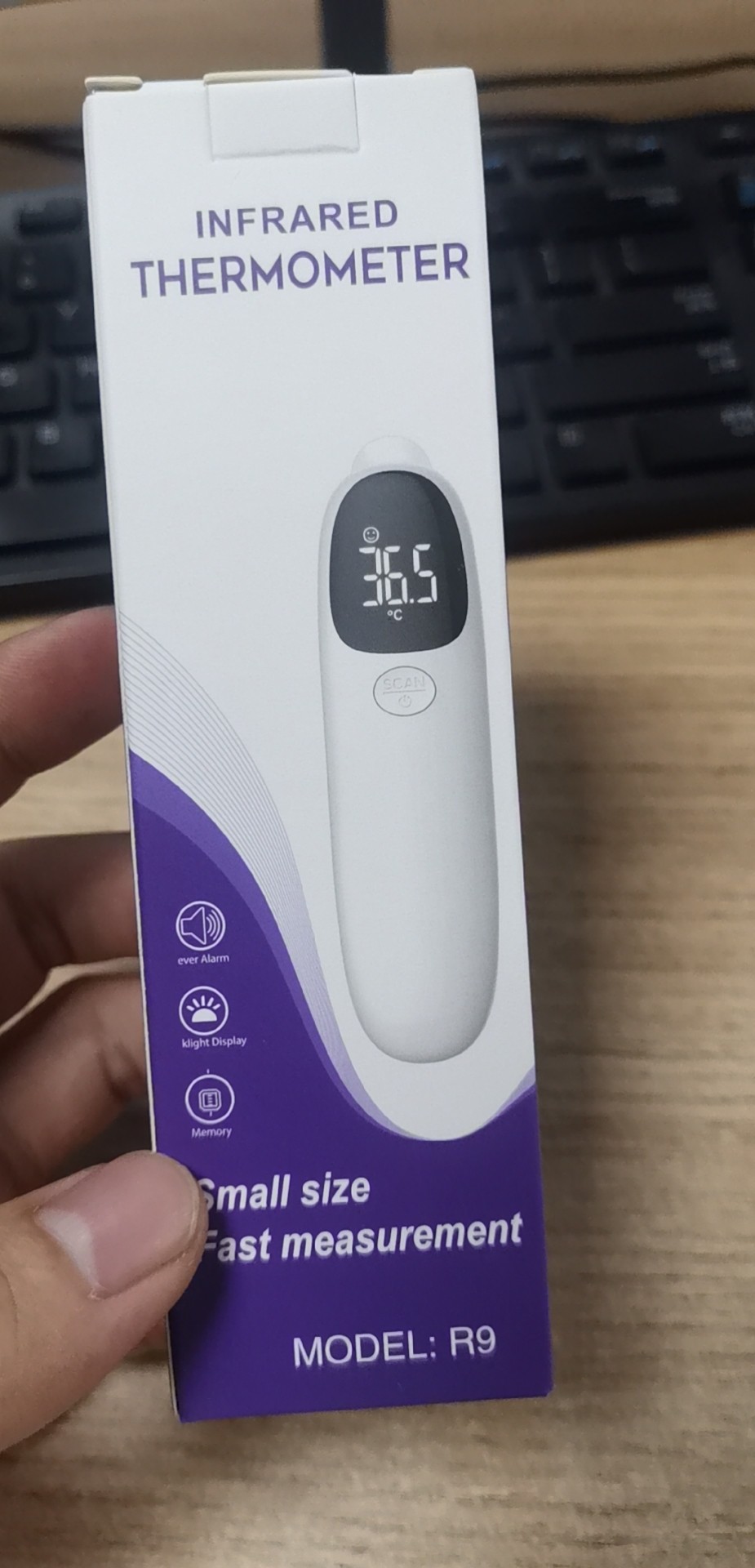 Medical Detection Electronic Digital Forehead Infrared Thermometer 3cm 5cm