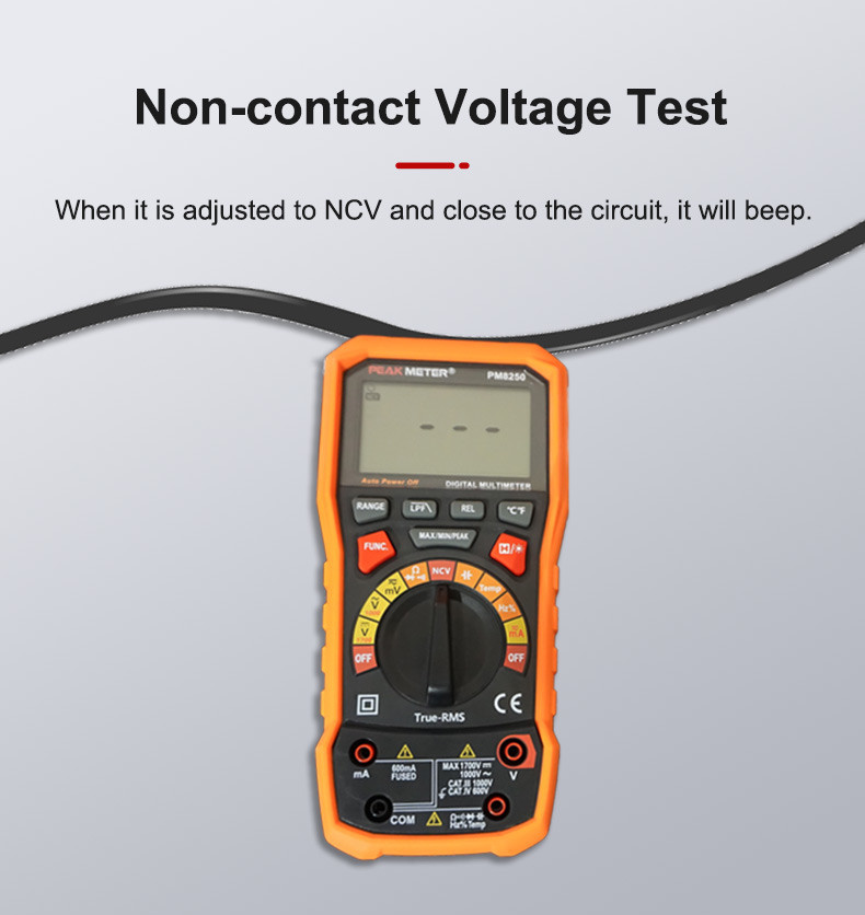 Auto Range Photovoltaic Digital Multimeter Relative LPF Measurement MAX/MIN/PEAK Multimeter