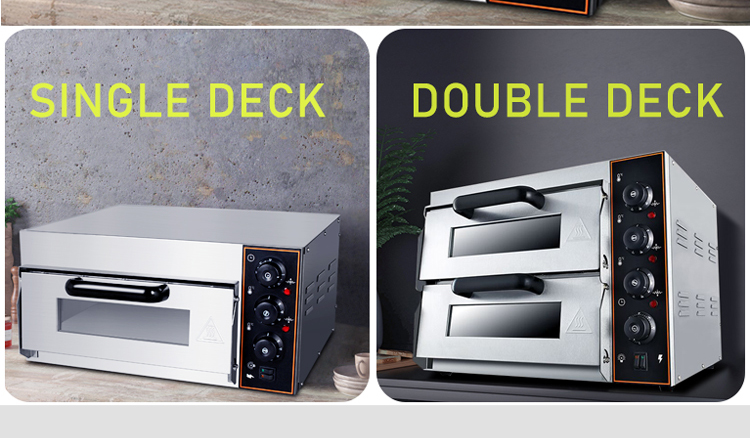 Outlet Single Deck Stainless Steel Commercial Electric Bakery Pizza Oven 2023 Design