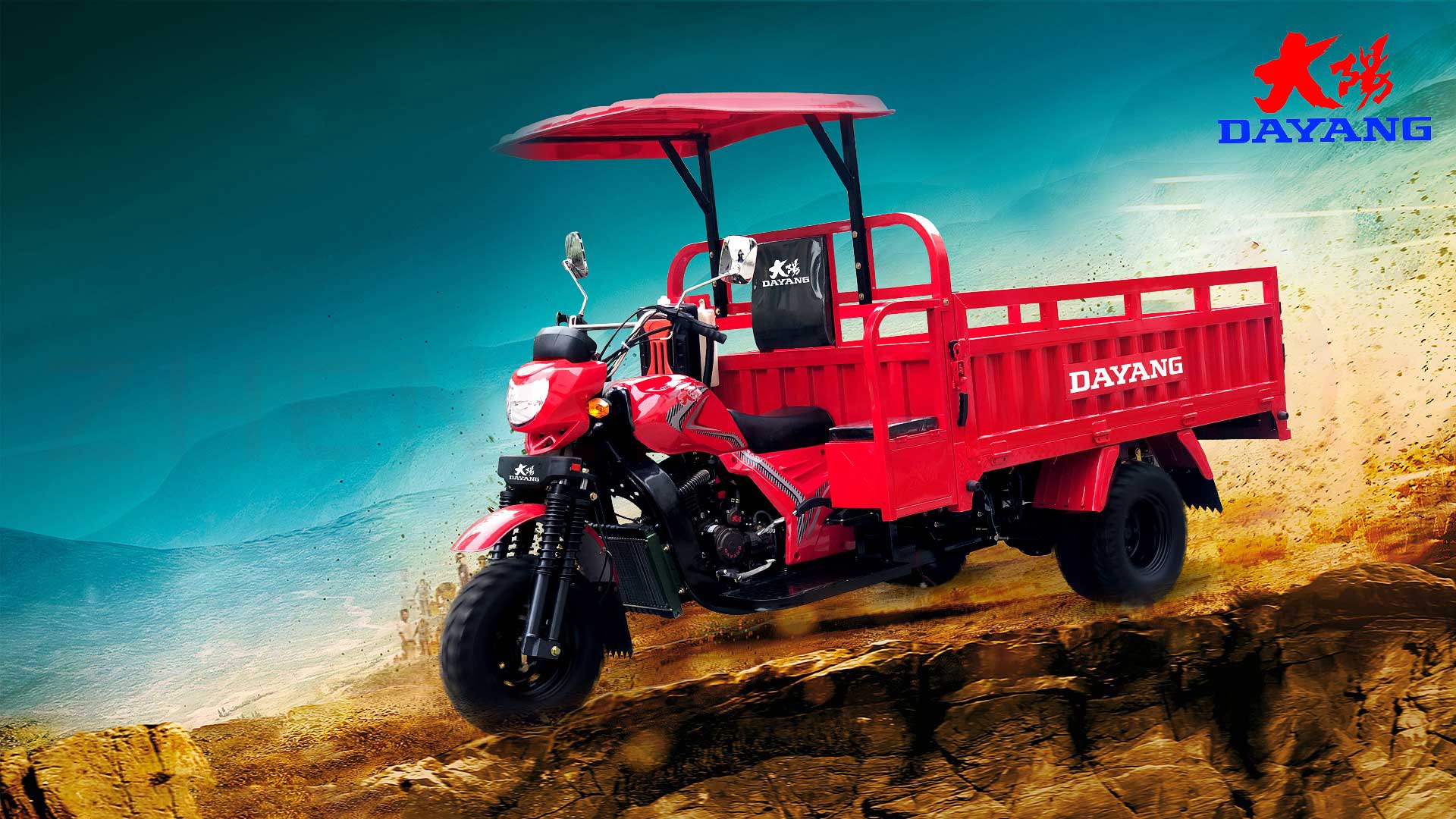 Petrol Three Wheel Tuk Tuk Carrier Motorcycles Cargo Tricycle Displacement 250cc