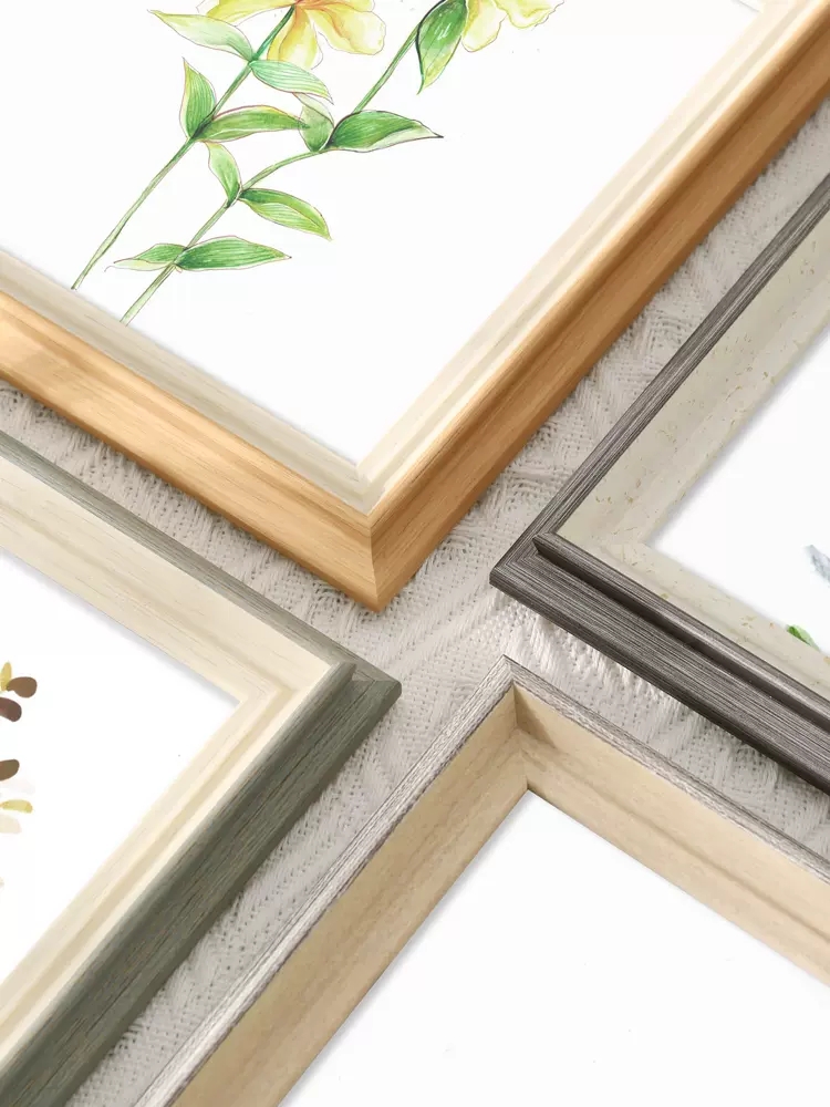 Modern Small Wooden Picture Frames MDF Wooden Wall Art Floater Frame For Home Decor