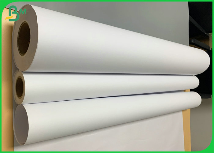 80gsm CAD Engineering Drawing Paper White 914mm * 50m Large Stock Supply