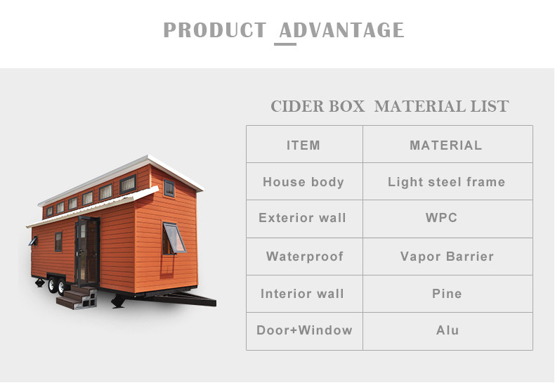 Austrilia Standard Tiny House On Wheels Light Steel Prefabricated Modular Home