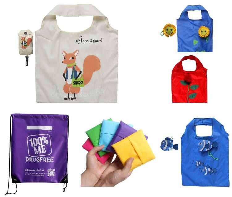 Outdoor Use 210D Sample Shoe Polyester Drawstring Bag,fashionable pattern printing polyester foldable shopping bag PACK