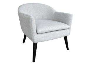 Buy cheap Cushion Removable Gray Arm Chairs Curved Backrest Gray Sitting Chair product