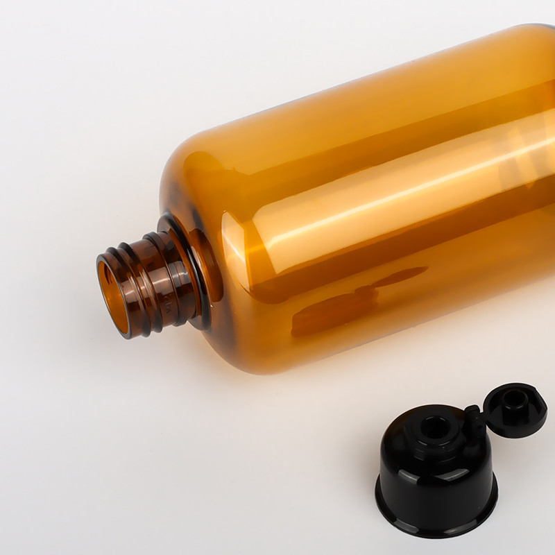 PET Eco Friendly Plastic Screw Top Bottles 300ml Round Macallan