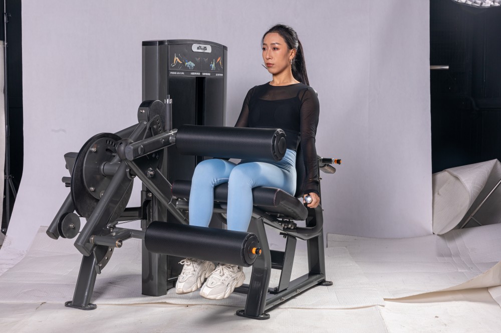Commercial Gym Strength Training 2 Functions Pin Loaded Seated Leg Curl Machine
