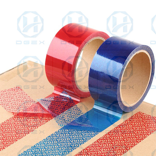 Customized Promotion PET Tamper Security Seal Tape For Carton Sealing