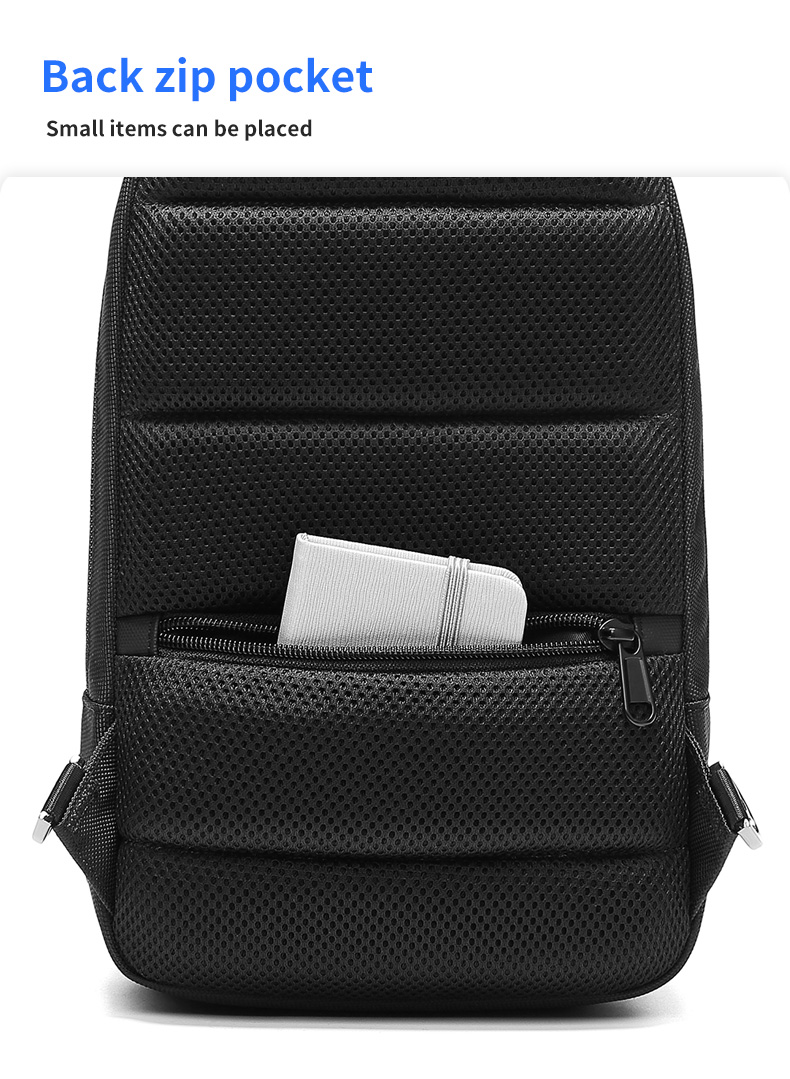 OEM ODM Lightweight Waterproof Crossbody Bag Mens Sling Backpack With Usb Port