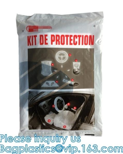 Universal Disposable Transparent Car Seats Cover Car Steering Wheel Covers