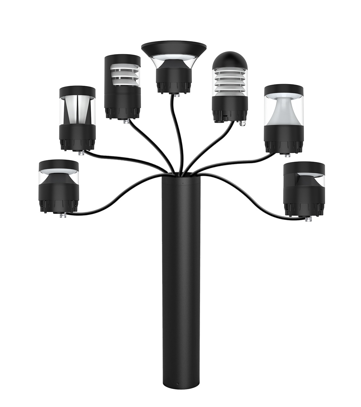 IP65 LED Lawn Lights Anti Glare PIR Bollard Lights With Photocell