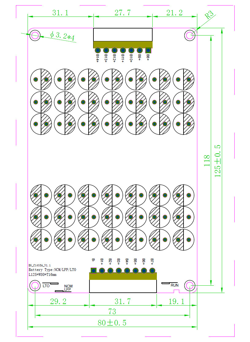 Lithium LFP Lto Battery 5A Active Equalizer Balancer 9S - 14S For Base Station Energy Storage