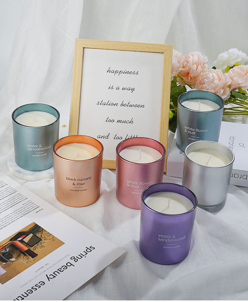 Glass Jar Sceneted Candle Aroma Soy Wax Glass Jar Candle Gift Set