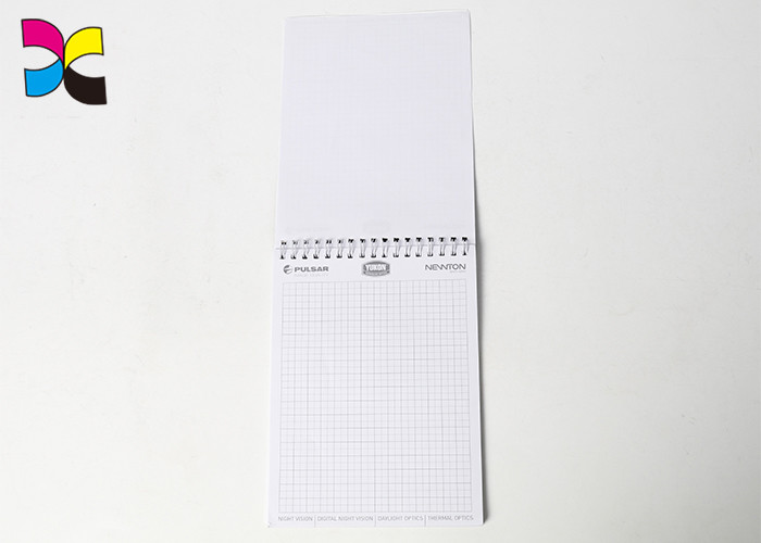Art Paper Custom Spiral Bound Book Printing , Cardboard Book Binding Printing Services