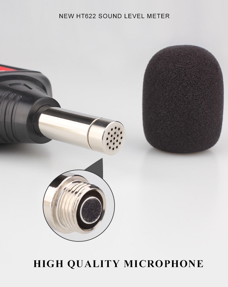 HT622A Digital Decibel Meter , 50dB Handheld Decibel Meter