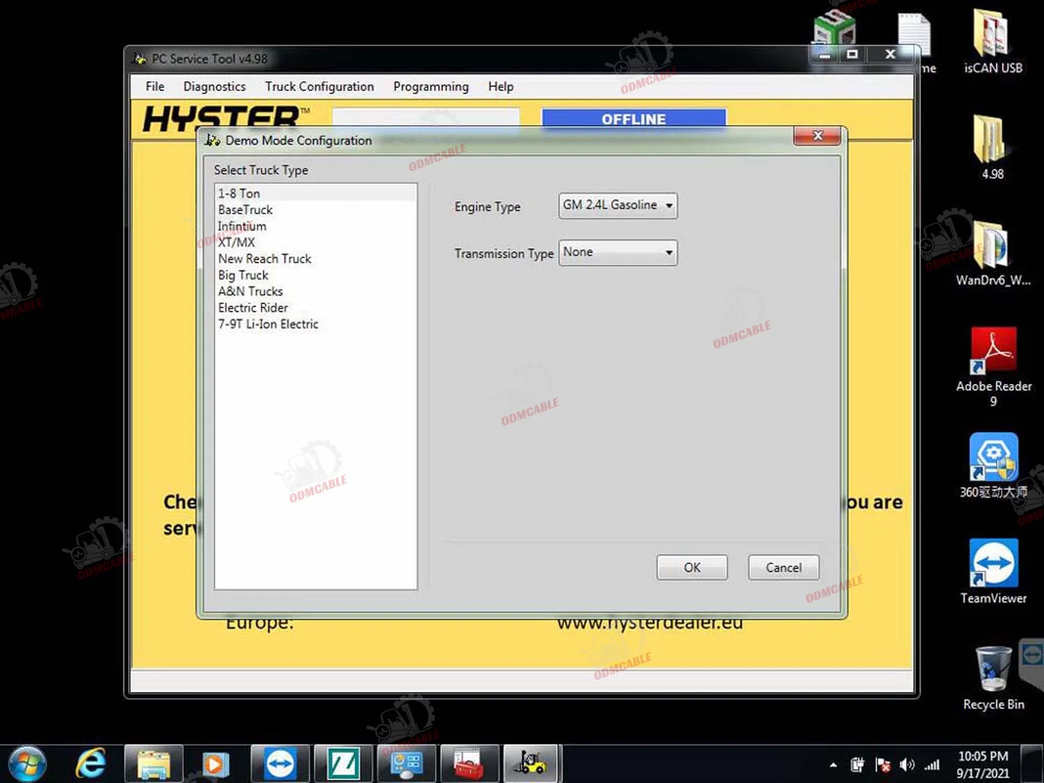For Yale Hyster Pc Service Tool Ifak Can Usb Interface Diagnosis Tool For Hyster Yale Auto Forklift Truck Diagnosis+CF54