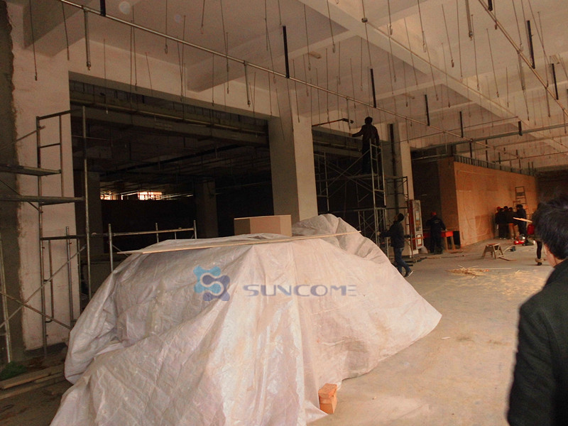 Transparent Window Commercial Garage Doors Stainless Steel Frame
