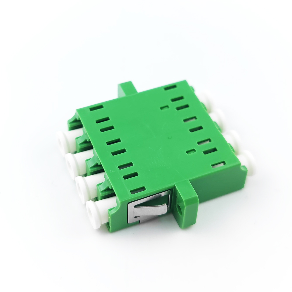 FTTH Duplex LC UPC Optic Fiber Adapter 2 Port Coupler PBT Earless Design for Networking