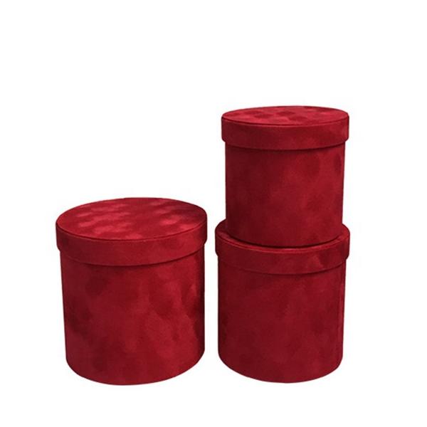 Leather Handle Craft Paper Box Packaging Bucket Gift Packing Box Pink Green
