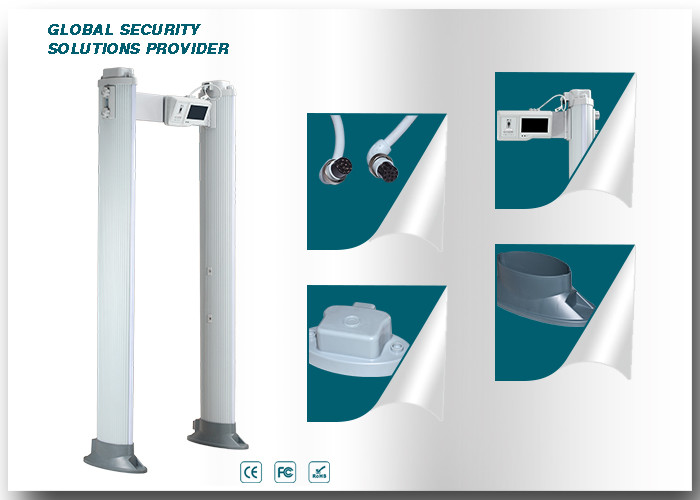 Lightweight Archway Metal Detector , LCD Elliptical Walk Through Scanner Waterproof