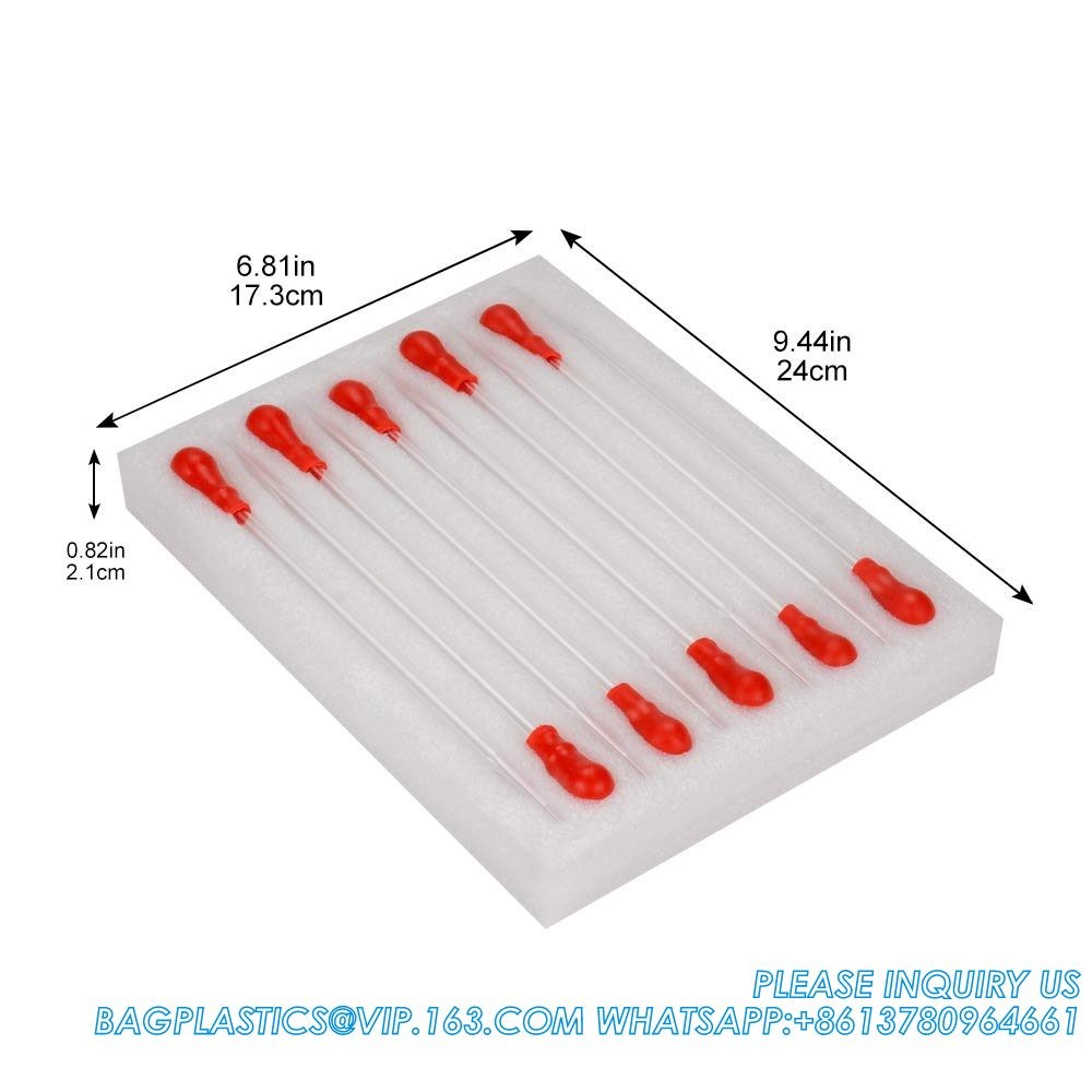 Glass Dropper Pipettes, Thick Borosilicate Glass Dropping Pipettes 3ml Non-Graduated Liquid Transfer Pipettes