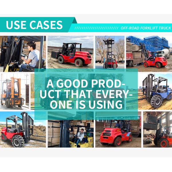 12-28km/h Four Wheel Off-Road Fork Lift All Terrian Forklift 4.5 Ton 4x4 Forklift Truck