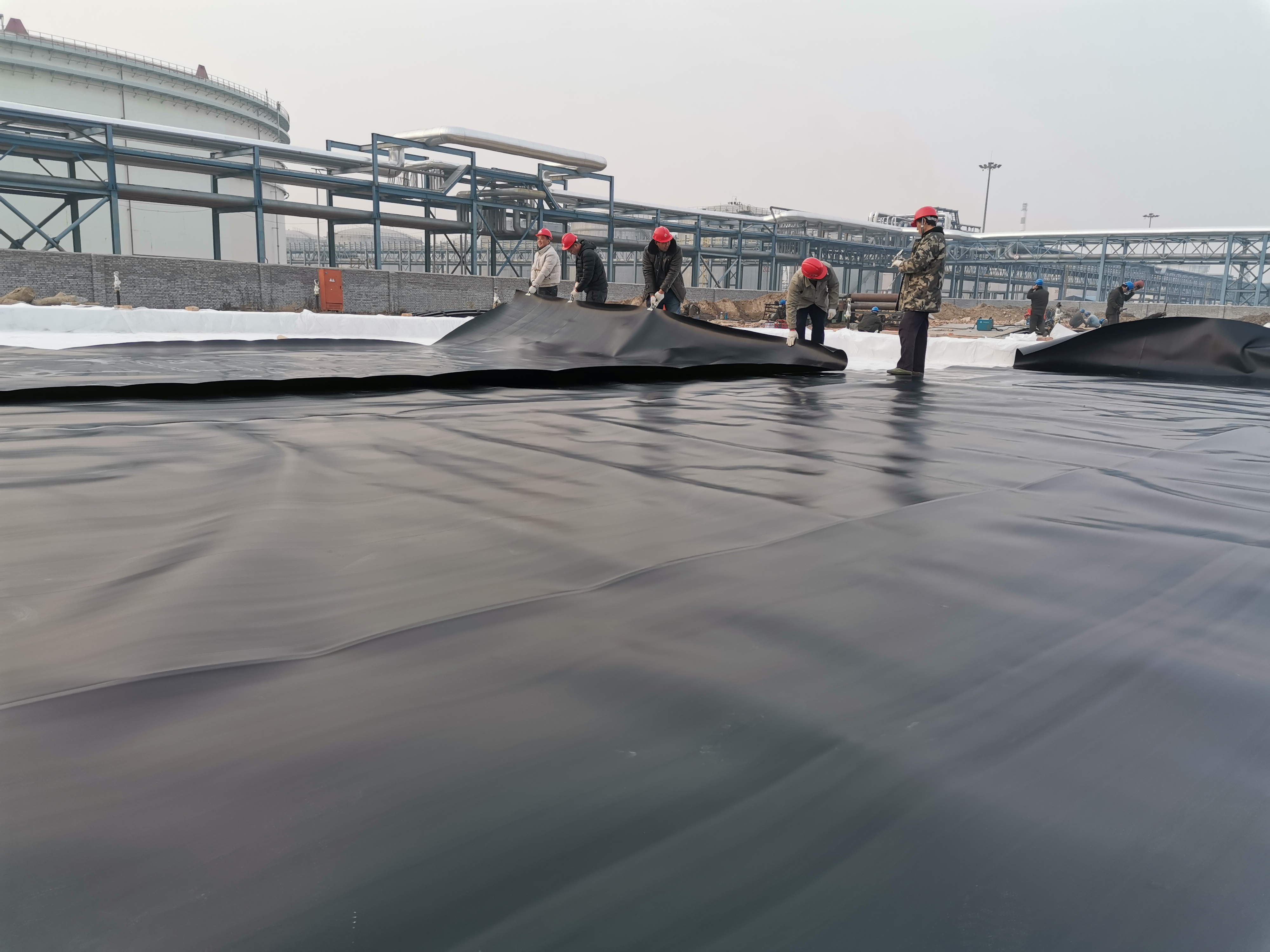 Waterproof HDPE Geomembrane Landfill Liner with 1m-10m Width and 100% Virgin Material