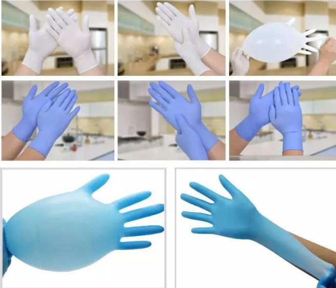 Breathable Exam Bulk Nitrile Disposable Gloves Medium