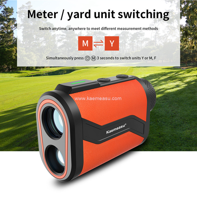 kaemeasu Golf Rangefinder Aliminum Laser Range Finder Rechargeable Distance Meter MAL1000