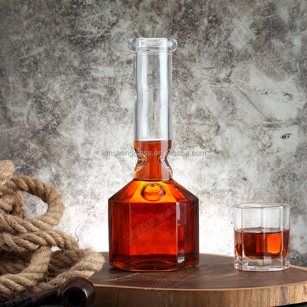 Healthy Lead-free Glass Bottles for Whisky and Wine Production in Customized Colors