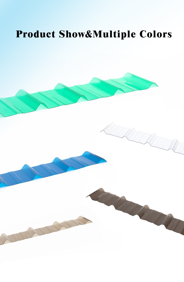 White Polycarbonate Corrugated Roofing Panel Clear Poly Roofing Sheets
