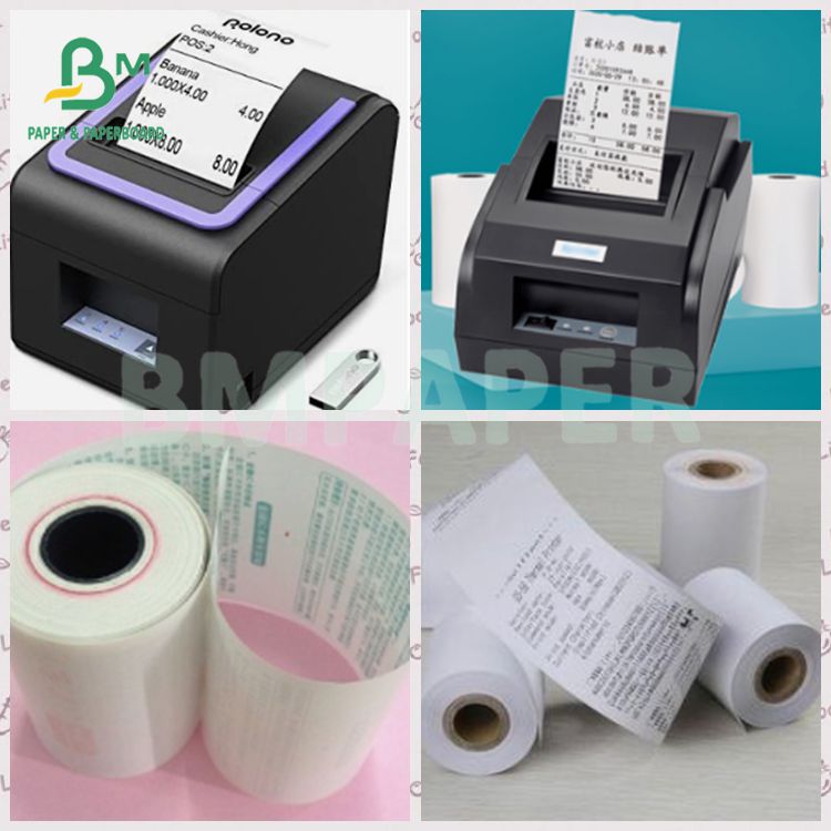 80mm * 80m Papel Termic Thermal Till Rolls Direct Thermal Paper