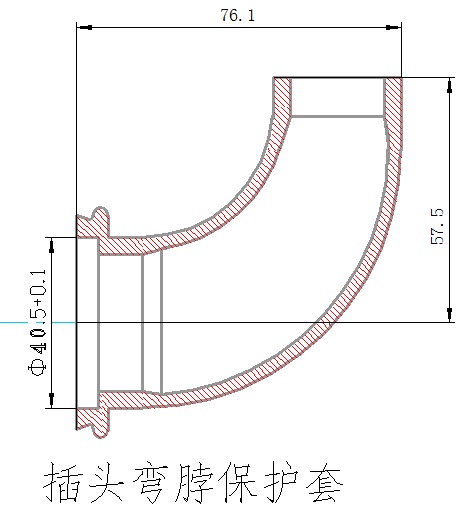 90 º Plug 75KV X Ray High Voltage Cables Assembly HV Generator Accessories