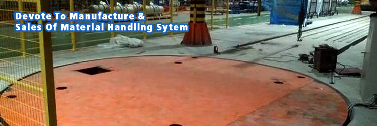 360 Degree Rotating Heavy Duty Freight transit Turntable Material Handling Carts And Trucks