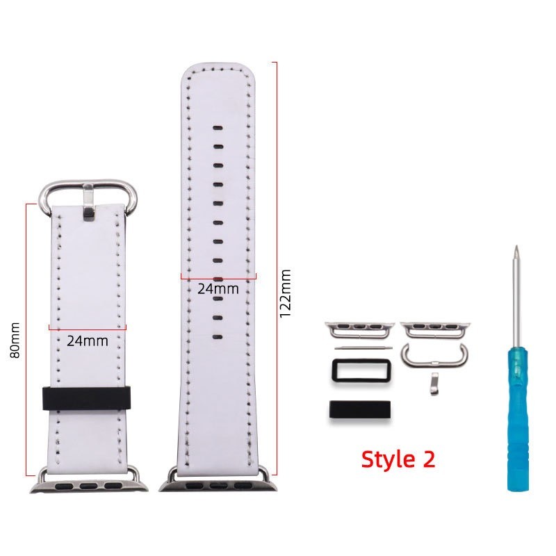 Customized Leather Apple Watch Band Sublimation Watch Band Blanks