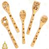 Buy cheap Halloween Christmas Wooden Spoons Natural Laser Carving Bamboo Wooden Spatula from wholesalers
