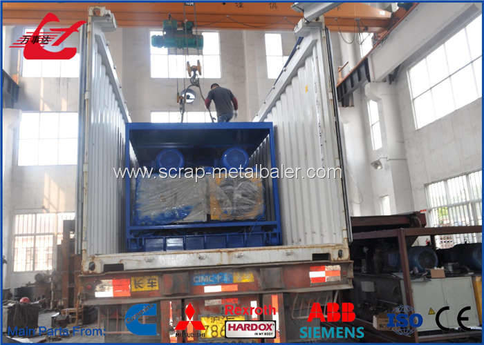 Automatic Hydraulic Scrap Metal Shear Horizontal Metal Shear With Mitsubishi / Siemens PLC