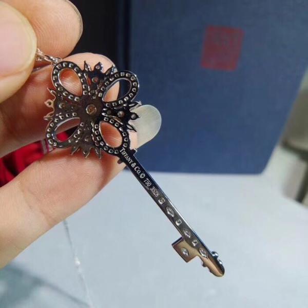 jewelry Korea design long chain sweater necklace crystal pearl key fashion