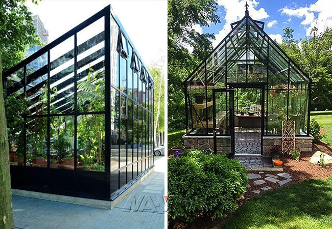 Bespoke Garden Greenhouse Attached To House / House With Greenhouse Attached