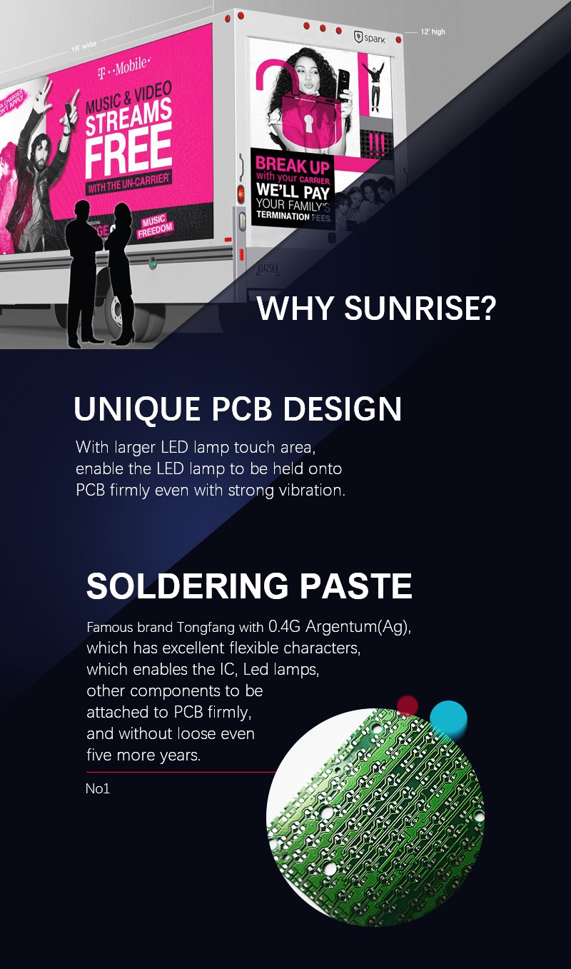 Outdoor Digital Sign Board Mobile Truck LED Screen Full Color P4.8 P6 P8 Truck Advertising LED Display Screen