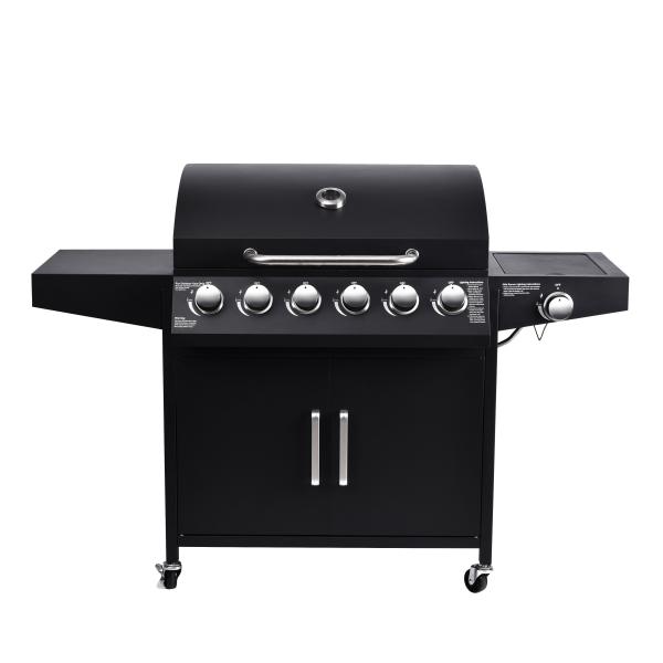 Large 70000btu Barbeque Charcoal Grill Outdoors Kitchen Metal 6 Burners Gas BBQ